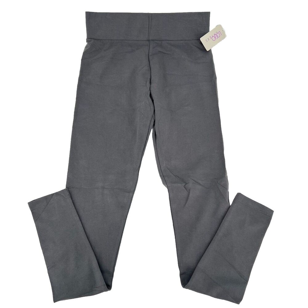 LOGO Layers by Lori Goldstein Women's XXS Stretch Legging Grey Comfort Shaping